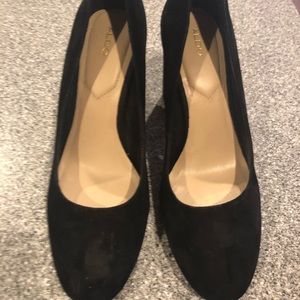 Aldo Black Suede Heels